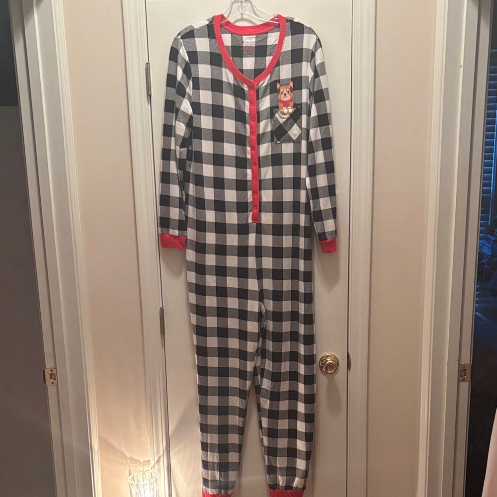 NWOT Pajamarama Plaid Women's Onesie